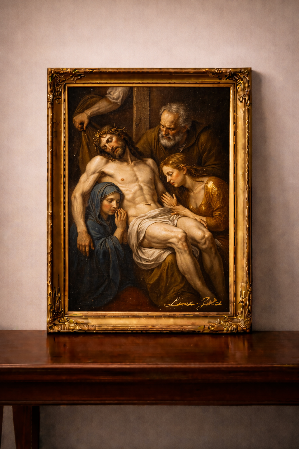 Deposition of Christ in Baroque style