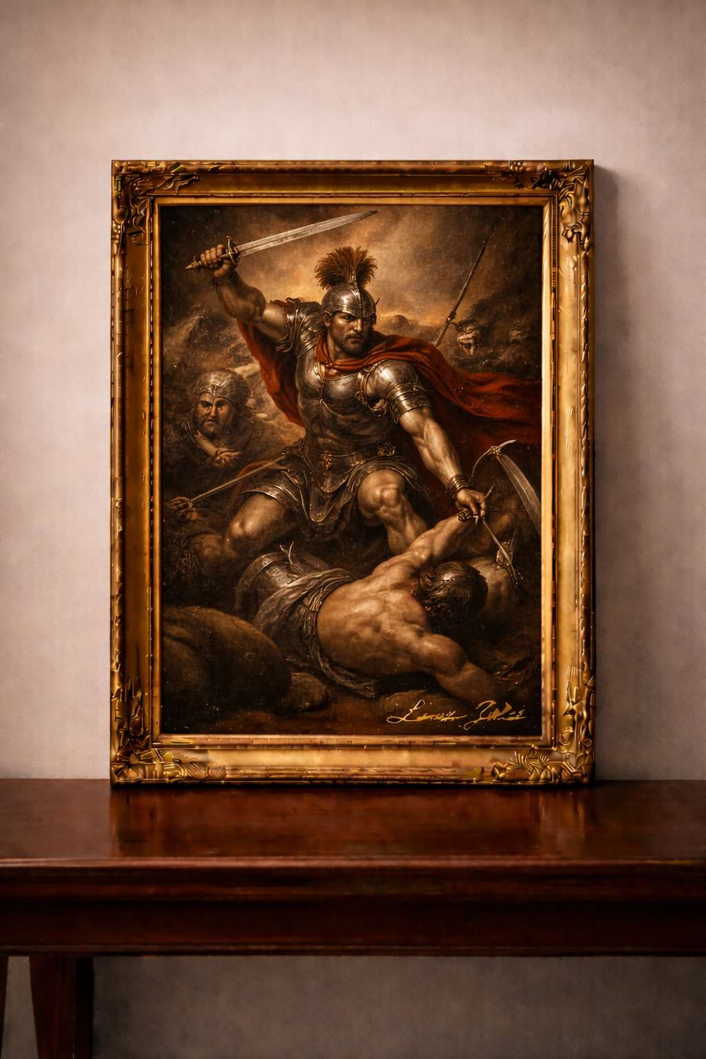 Epic battle in Baroque style